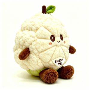 Peluche de coliflor, juguete de coliflor relleno, peluche de verdura, lindo animal de peluche de coliflor - Product Image 2