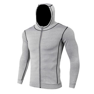 Sudadera con Capucha para Hombre, Diseño Sólido, Otoño, Compresión, Pesca, Tejido de Punto, Mangas con Estampado Personalizado - Product Image 1