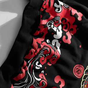 Sweats à capuche brodés à manches longues de qualité supérieure Sweats à capuche brodés pour hommes imprimés au design personnalisé - Product Image 4