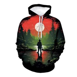 Ropa deportiva Ropa de pesca Sudaderas con capucha Manga larga UPF50 + Jersey de protección solar Rendimiento Ropa de pesca unisex con capucha - Product Image 5