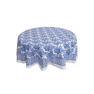 Nappe d'extérieur 100 % coton faite à la main, dernier motif floral imprimé en bloc, 20 fils, très absorbante, écologique, 220x220 cm - Product Image 3