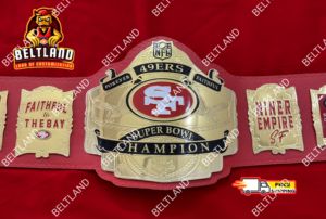 Ceinture de champion des San Francisco 49ers pour adultes, confortable et durable, taille haute, tailles 2 mm et 4 mm, en zinc - Product Image 2