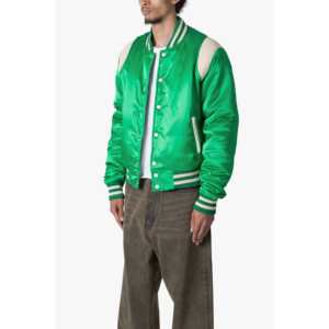 Veste universitaire classique en satin de haute qualité, matelassée, design personnalisé, pour une variété d'événements sportifs et décontractés, en plein air et en intérieur, tendance. - Product Image 4