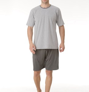 Conjunto de Pijama Largo para Hombre, 100% Algodón Teñido en Hilo - Product Image 1