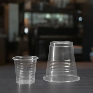 Taza de plástico transparente desechable duradera del fabricante de Vietnam Quang Quan no tóxico para uso de té - Product Image 4
