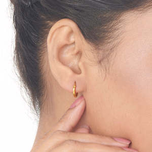 Fine Cuff <b>Earrings</b> Gleaming Glow Hoops & Huggies <b>Gold</b> <b>Earrings</b> <b>Set</b> - Product Image 3