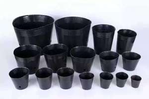 Sacs de pépinière en plastique Pot de fleurs utilisé avec fleur/<span class=keywords><strong>plante</strong></span> verte plantation ronde semis moderne pour plantes vente en gros épaissi noir - Product Image 4