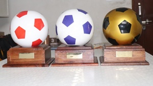 Urne de crémation pour adultes de haute qualité Urne de football rouge avec la meilleure qualité avec support en bois Plaque signalétique en laiton pour les funérailles d'Inde - Product Image 4