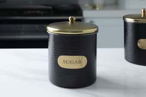 Pot de conteneur de stockage en métal de qualité supérieure pour l'utilisation décorative de restaurant d'hôtel de cuisine de fruits secs pour les épices - Product Image 2