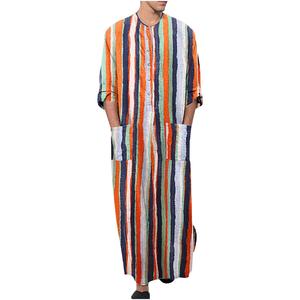 2025 New Traditional Men's Arab Thobe Custom Printed Design <b>Moroccan</b> Islamic Clothing Robe Men's Muslim <b>Thobes</b> - Product Image 4