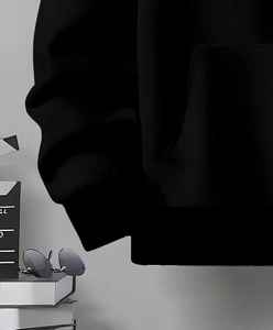 Sweat à capuche pour homme de qualité supérieure, ultra confortable et douillet, 100% coton, brodé, uni, teinture unie avec impression numérique pour l'hiver - Product Image 2