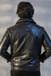 Logo personnalisé OEM Veste pour hommes Biker de haute qualité Tendance en cuir véritable Vestes personnalisées en gros pour hommes - Product Image 3