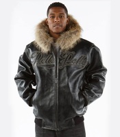 Veste de motard en cuir pour hommes, douce au toucher, chaude et confortable pour l'hiver OEM/ODM Service Logo personnalisé Veste de motard pour hommes