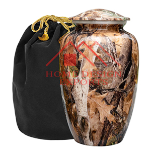 โถโกศโลหะทำมือสำหรับผู้ใหญ่โถโกศสีน้ำเงินด้านทำด้วยมือ - Product Image 5