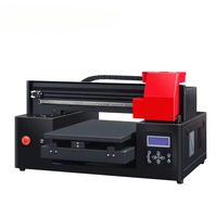 Pour Refinecolor A3 LED UV à plat imprimante à jet d'encre étui de téléphone portable carte bois verre Machine d'impression petite entreprise Solution