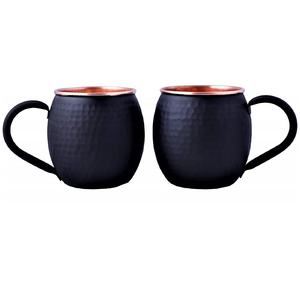 แก้วมอสโกมิวล์ทรงค้อนพร้อมขอบทองแดงชุด2ชิ้นแก้วดีไซน์หรูหราเหมาะสำหรับบ้านและบาร์ - Product Image 5