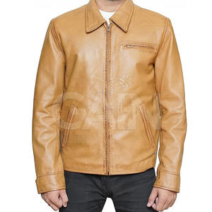 แจ็กเก็ตหนังสำหรับผู้ชายใส่สบาย, เสื้อแจ็คเก็ตหนังสำหรับฤดูหนาว - Product Image 3