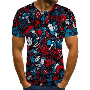 Three-dimensional Graphic <b>T</b>-<b>shirt</b> Casual Lattice Tops 3D Men's <b>T</b>-<b>shirt</b> Summer <b>T</b>-<b>shirt</b> Men's O-<b>neck</b> <b>Shirt</b> Plus Size Streetwear - Product Image 3