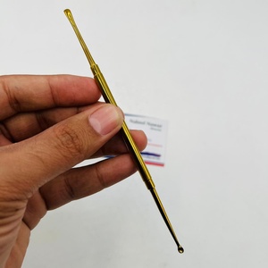 Empujadores de Cutículas de Acero Inoxidable Sólido de Grado Profesional, Removedor de Cutículas de Doble Punta de Alta Calidad para Uñas Curvas - Product Image 1