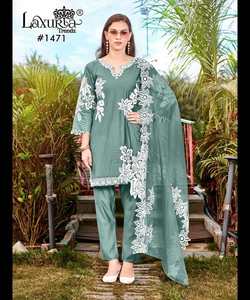 Robe longue cousue Salwar Kurta pour femmes en fête marocaine Robe caftan avec élégante abaya saoudienne et costume formel - Product Image 4