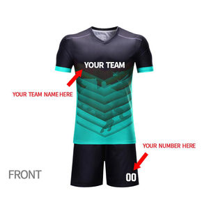 Ensemble de maillots de football uniformes de clubs de football populaires T-shirts et shorts Vêtements de football de haute qualité - Product Image 6