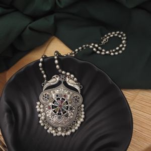 Direct <b>Indian</b> Supplier's Best Selling Yashsvi Silver Brass Necklace Earrings <b>Set</b> High Grade Multi-Style Geometric Stud Earrings - Product Image 2