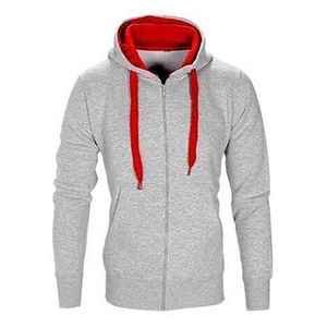 Trajes de sudor de algodón 100% de alta calidad Unisex con cremallera logotipo personalizado impreso conjuntos de entrenamiento para jóvenes de hombres al por mayor de talla grande otoño - Product Image 2