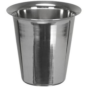 Verre à eau en acier inoxydable au design classique, finition argentée, pour la maison, la cuisine et la restauration - Product Image 1