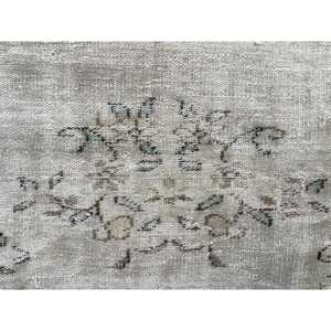 พรมวินเทจขนาด 5.4x9.1 ฟุต พรมตุรกีขนาดใหญ่ สีเบจ-น้ำตาล ลายต้นไม้และพืช พรมขนสัตว์ - Product Image 5