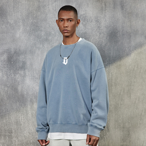 Sudadera de hombre de último diseño 100% algodón de alta calidad cuello vuelto hecho en Pakistán logotipo personalizado Invierno en Blanco Shi patrón sólido - Product Image 2