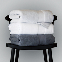 2026 Soft Cotton Woven Bath Towel Set Thick Plush Comfortable Absorbent Eco-Friendly Solid Color Bathroom Towels for Ultimate