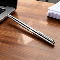 Stylo bille métallique de luxe NM-122 JR, qualité supérieure 1,0 mm, recharge Parker, action rotative, logo personnalisé accepté, vente en gros
