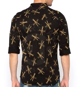 100% Premium hommes Polo chemise à manches longues coton de haute qualité Polo t-shirt avec broderie - Product Image 4