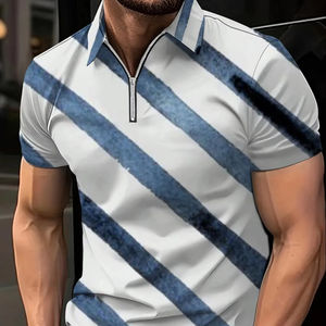 2025 verano nueva camiseta de calle para hombre de alta calidad Casual de manga corta Jersey 3D impreso para Polo - Product Image 5