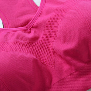 สปอร์ตบราสำหรับผู้หญิงทรงสปอร์ตสปอร์ตสปอร์ตบราสำหรับผู้หญิงชุดเดียวไหล่ครอปทำจากโพลีเอสเตอร์สแปนเด็กซ์ขนาดใหญ่พิเศษสวมใส่สบายมีสไตล์ - Product Image 4