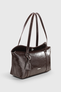 Bolso Tote de Cuero PU Arrugado para Mujer con Logotipo Personalizado, OEM ODM, Bolso de Hombro de Gran Capacidad - Product Image 1