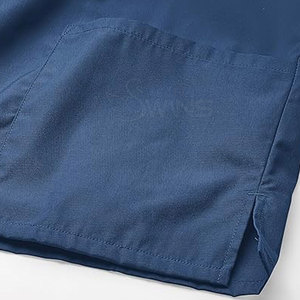 Conjunto de Uniforme Médico Azul Marino para Mujer, Top con Cuello en V y Pantalones, Algodón y Poliéster, Uniformes de Hospital para Profesionales Médicos - Product Image 6