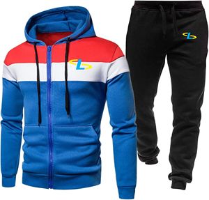 Ensemble de jogging personnalisé, sweat-shirt à capuche et pantalon de survêtement à jambe droite évasée, survêtement pour homme, lavage à l'acide - Product Image 5