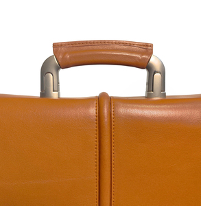 Maletín para portátil de cuero genuino, bolso de un solo documento de 13 pulgadas, bolso de negocios marrón encerado para hombres, diseño personalizado OEM 2025 - Product Image 2