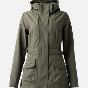 Manteau d'équitation pour femme de qualité supérieure avec rembourrage isolant, design coupe-vent, coutures renforcées et poches latérales à vendre - Product Image 2