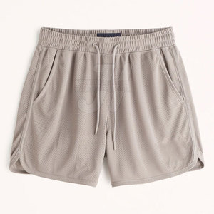 Pantalones Cortos Deportivos Casuales para Hombre con Tela de Malla Personalizada, Cintura Elástica, Diseño Sólido, Ecológicos, de Secado Rápido y Transpirables - Product Image 1