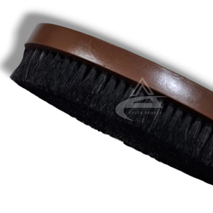 Cepillo de limpieza de cara y cuerpo de caballo de madera grande de alta calidad Cerdas naturales suaves personalizables para el cuidado El mejor cepillo de caballo - Product Image 1