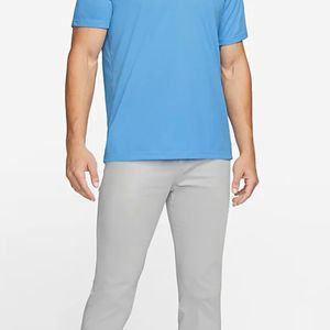 Respirant anti-transpiration 100% Polyester décontracté coupe Standard avec patte à 2 boutons université bleu Performance hommes Golf Polo Sh - Product Image 5