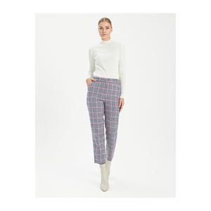 Pantalones de Franela a Cuadros para Mujer BGN, Modelo Turquía W24P147 - Product Image 2