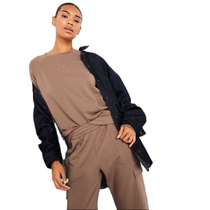 Fashion Womens Crewneck Sweatshirt Warm Fleece Pullover Comfortable Long Sleeve <b>Winter</b> <b>Top</b> for Everyday Use - Product Image 3