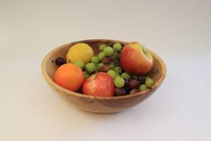 Cuenco hecho a mano de madera Natural para servir dulces - Product Image 5