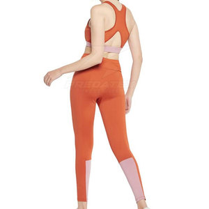 Premium Quality Solid Front Women Yoga Set Customized Colors Spandex/Polyester Material Quick Dry Breathable OEM Service - Product Image 4