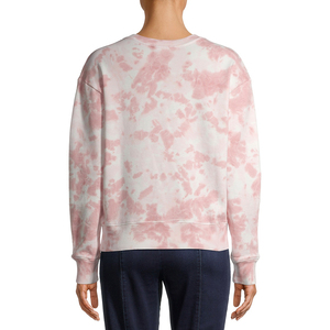 Sudadera de cuello redondo con forro polar de algodón para mujer de alta calidad, Jersey informal de manga larga con logotipo frontal para la moda de otoño e invierno - Product Image 5