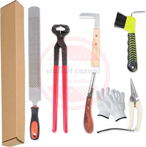 <b>Horses</b> Farrier Hoof Tool <b>Kit</b> \ PROFESSIONAL 6 Piece <b>Horse</b> Shoe Farrier Hoof Nipper and Tester <b>Grooming</b> Tool - Product Image 2