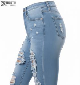 กางเกงยีนส์ทรงตรงสไตล์โมเดิร์นสำหรับผู้หญิง ใส่สบาย ทรงปกติ แฟชั่นทันสมัย รับผลิตตามแบบ (OEM) คุณภาพรับประกัน ดีไซน์เซ็กซี่แบบ 3 มิติ - Product Image 3